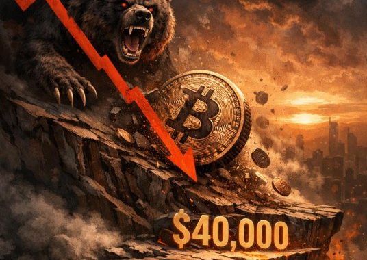 Top Analyst Confirms The Bearish Target: Bitcoin Could Ease Down To $40,000