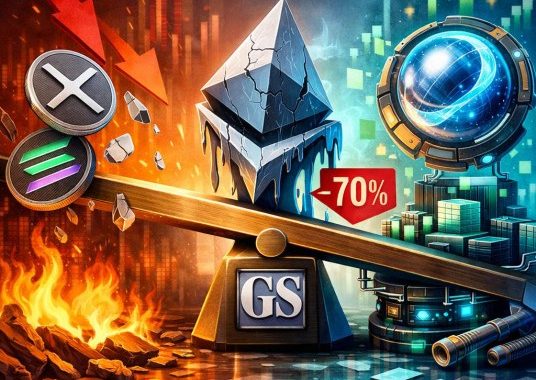 Goldman Sachs Rebalances Crypto Exposure: XRP, SOL Out, ETH Down 70%, Hyperliquid In