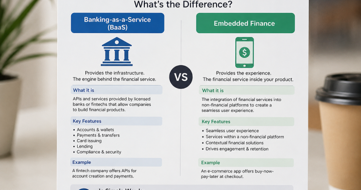 Banking-as-a-Service vs Embedded Finance: Understanding the Difference