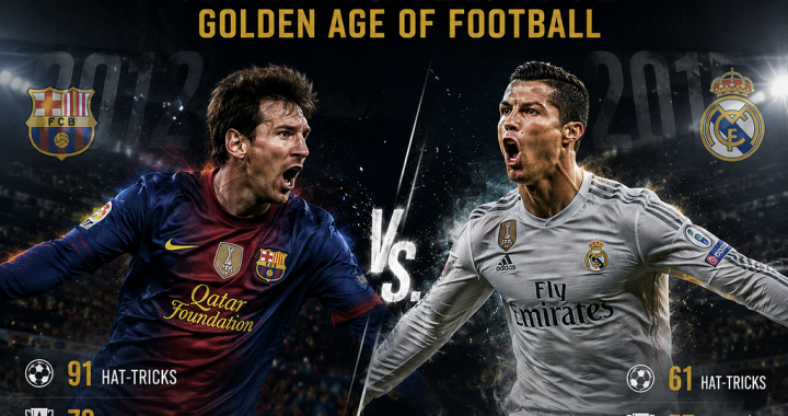 2012 Messi vs. 2015 Ronaldo: Peak Hat-Trick Years and the Golden Age of Football
