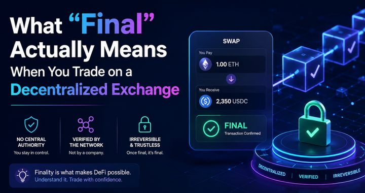 What “Final” Actually Means When You Trade on a Decentralized Exchange