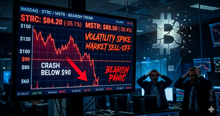Strategy’s STRC Plunges as BTC Struggles at $64K