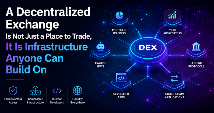 A Decentralized Exchange Is Not Just a Place to Trade, It Is Infrastructure Anyone Can Build On