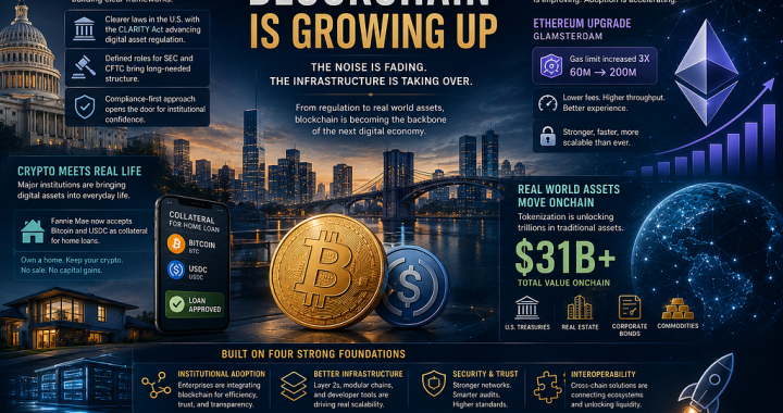 Blockchain in 2026: The Moment the Noise Ended and the Infrastructure Began