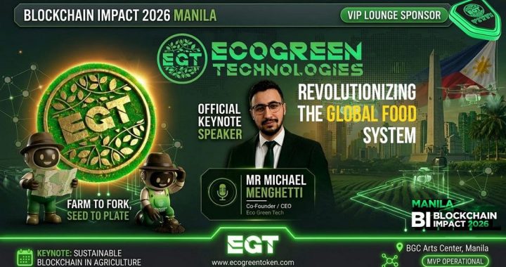 Ecogreentech (EGT) Joins Blockchain Impact 2026 Manila as VIP Lounge Sponsor