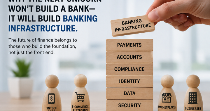 Why the Next Unicorn Won’t Build a Bank It Will Build Banking Infrastructure