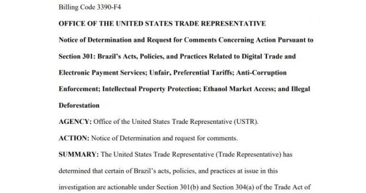 US Targets Brazil’s Pix: Trade Report Claims Instant Payment System Restricts American Commerce