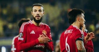 Manchester United teammates Tyler Fletcher and Noussair Mazraoui clash at FIFA World Cup