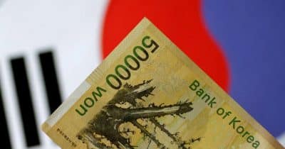 South Korean won closes at lowest level since March 2009