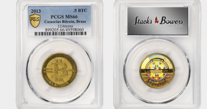 Stack’s Bowers Auctions Funded 0.5 Bitcoin Casascius Token From America’s 237th Birthday