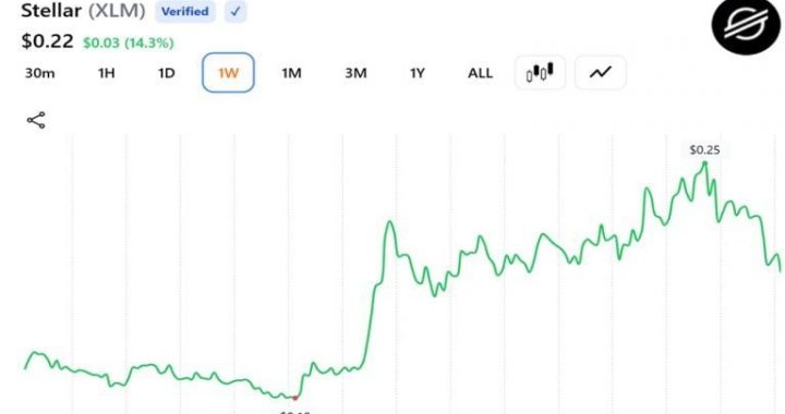 Stellar’s XLM Leads Monthly Crypto Rally With 50% Surge as Tokenized Assets Pile In