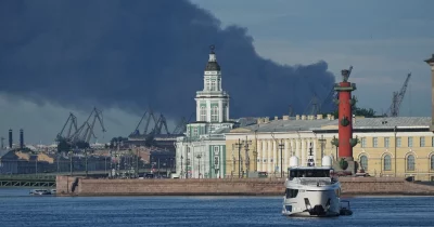 Ukrainian drones strike St Petersburg during SPIEF 2026, sending smoke plume over Russia’s flagship economic forum