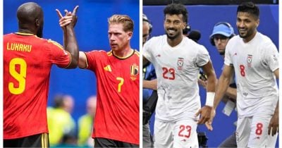 Iran leads Belgium 1-0 in World Cup 2026 Group G match