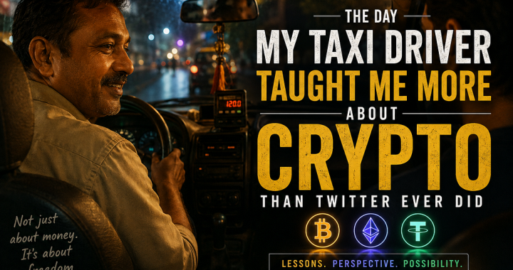 The Day My Taxi Driver Taught Me More About Crypto Than Twitter Ever Did