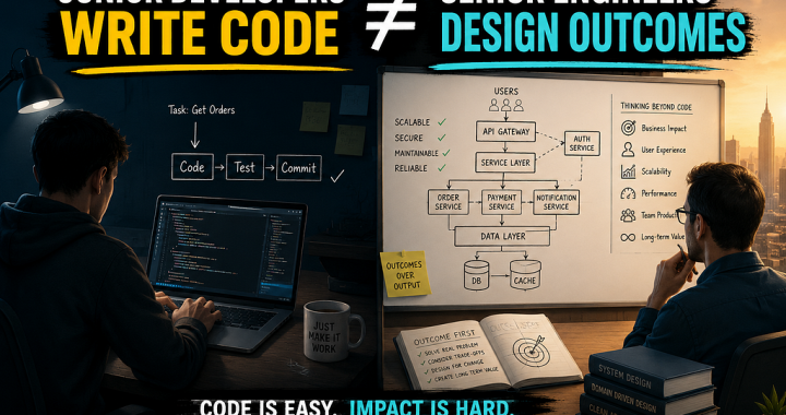 Junior Developers Write Code — Senior Engineers Design Outcomes