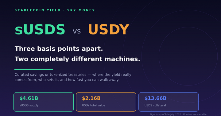 sUSDS vs USDY: Curated Savings or Tokenized Treasuries?