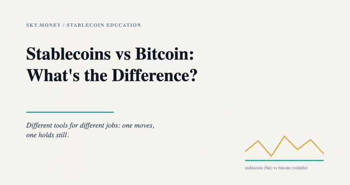 Stablecoins vs Bitcoin: What’s the Difference? (2026)