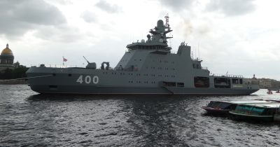 Ukraine naval drone sinks Russian patrol ship near Putin’s compound