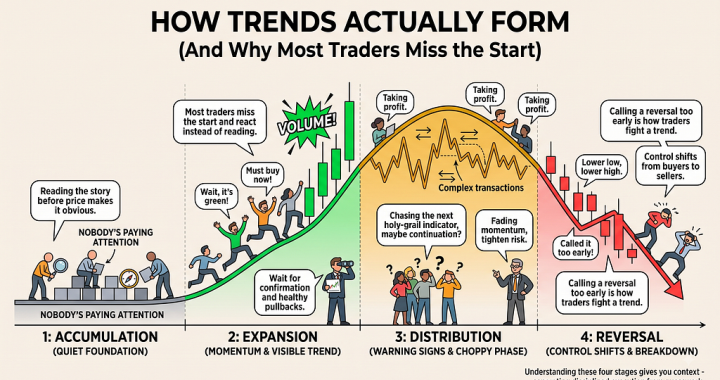 The Four Stages Every Market Trend Moves Through