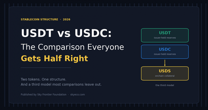 USDT vs USDC: The Comparison Everyone Gets Half Right