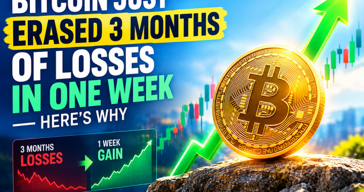 Bitcoin Just Erased 3 Months of Losses in One Week — Here’s Why