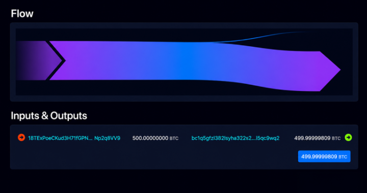 2013 Bitcoin Whale Wakes, Moving 500 BTC as Coldcard Fear Deepens