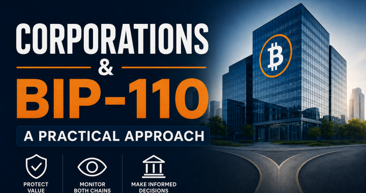 Corporation’s Approach to the BIP-110 Soft Fork