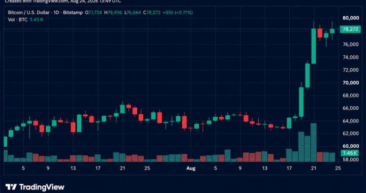Bitcoin Storms Past $79K Before Hitting Resistance Near $80K