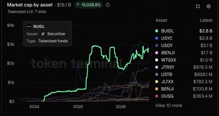 Blackrock’s BUIDL Hits $2.8B, Reclaims Treasury Crown