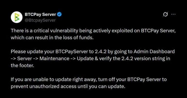 Bitcoin Lightning Nodes Hit as BTCPay Signals Emergency 2.4.2 Fix