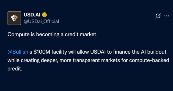 Bullish Makes $100M AI Credit Bet With GPUs Serving as Collateral