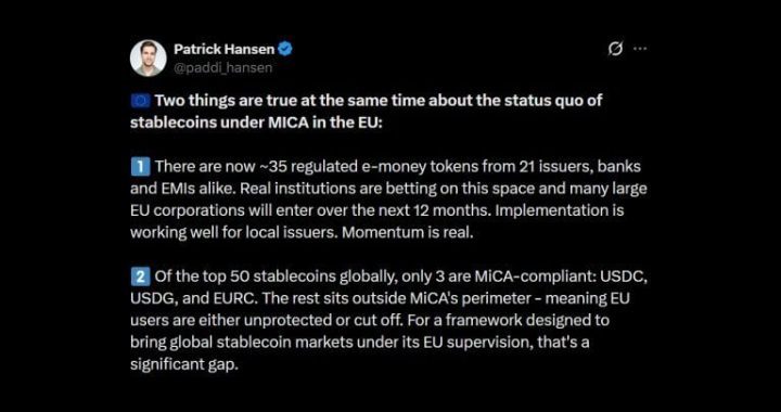 Circle Warns MiCA Rules Cut off EU Users From Top Stablecoins