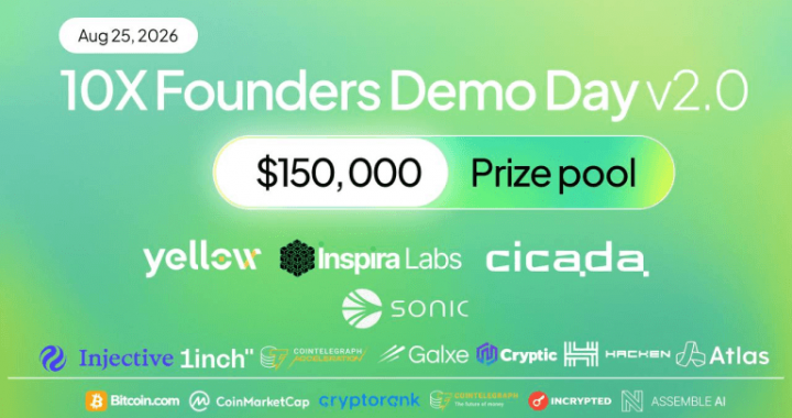 10X Founders Demo Day Opens Applications for v2.0 – With Sonic Anchoring and $150,000 on the Table