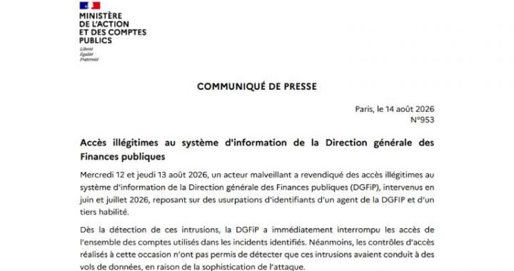 French Tax Agency Admits Data Breach as Hacker Steals 678k Records