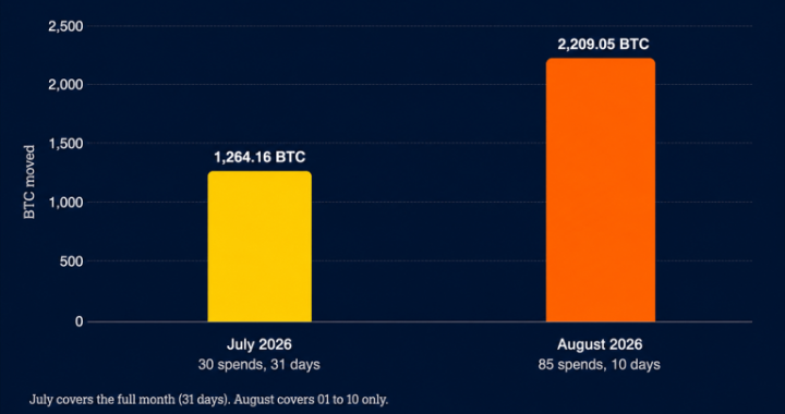 Dormant Bitcoin Erupts as 10 August Days Blow Past All of July