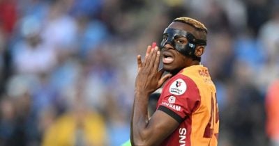 Galatasaray coach Okan Buruk sent off as Osimhen finds the net against Villarreal
