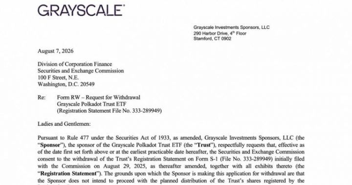 Grayscale Pulls Three Altcoin ETF Filings in Just 190 Seconds