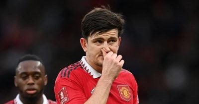 Manchester United takes lead with Harry Maguire goal, assisted by Bruno Fernandes
