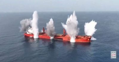 Unmanned cargo vessel hit by projectiles in Red Sea, escalating maritime threats
