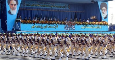 Iran’s islamic revolutionary guard corps fires toward Strait of Hormuz