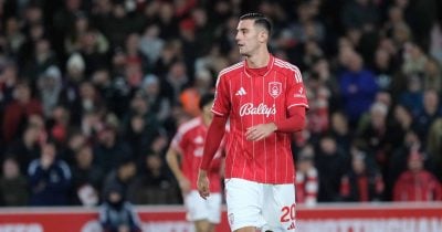 Luca Netz scores twice for Nottingham Forest before halftime