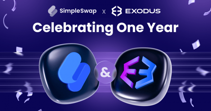 SimpleSwap Marks a Year Inside Exodus Wallet, Ships Five Partner Updates With No Integration Changes