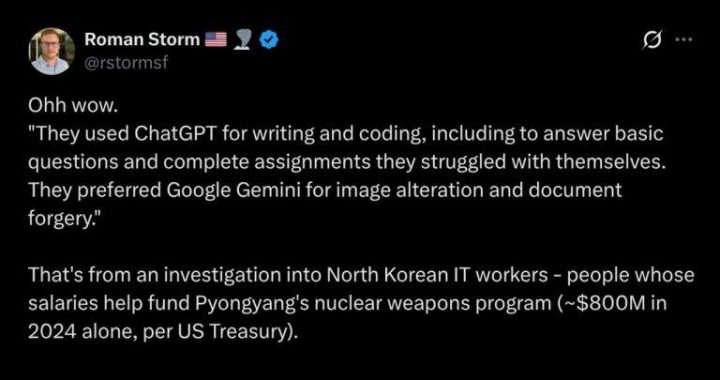 Roman Storm Targets Google and OpenAI Over DOJ Crypto Conviction