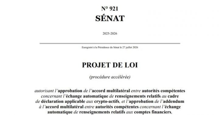 France Pushes Bill to Share Crypto Tax Data With 48 Nations