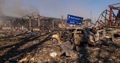 Residents report damage after Russian drone attack on ammunition depot near Kyiv