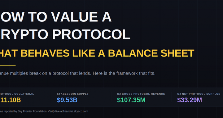 How to Value a Crypto Protocol That Behaves Like a Balance Sheet