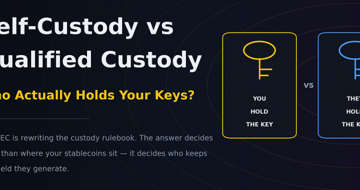 Self-Custody vs Qualified Custody: Who Actually Holds Your Keys?