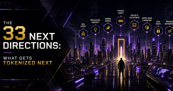 The 33 Next Directions: What Gets Tokenized Next