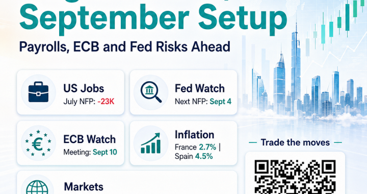 NordFX: August Close, September Setup — Payrolls, ECB and Fed Risks Ahead