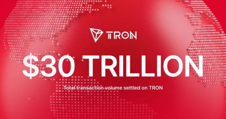 TRON Surpasses $30T in Total Transaction Volume as it Secures its Place as Leading Chain for Stablecoins